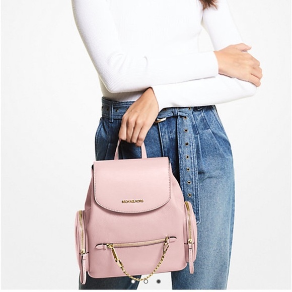 Michael Kors Jet Set Medium Pebbled Leather
Backpack blush NWT - Picture 2 of 4